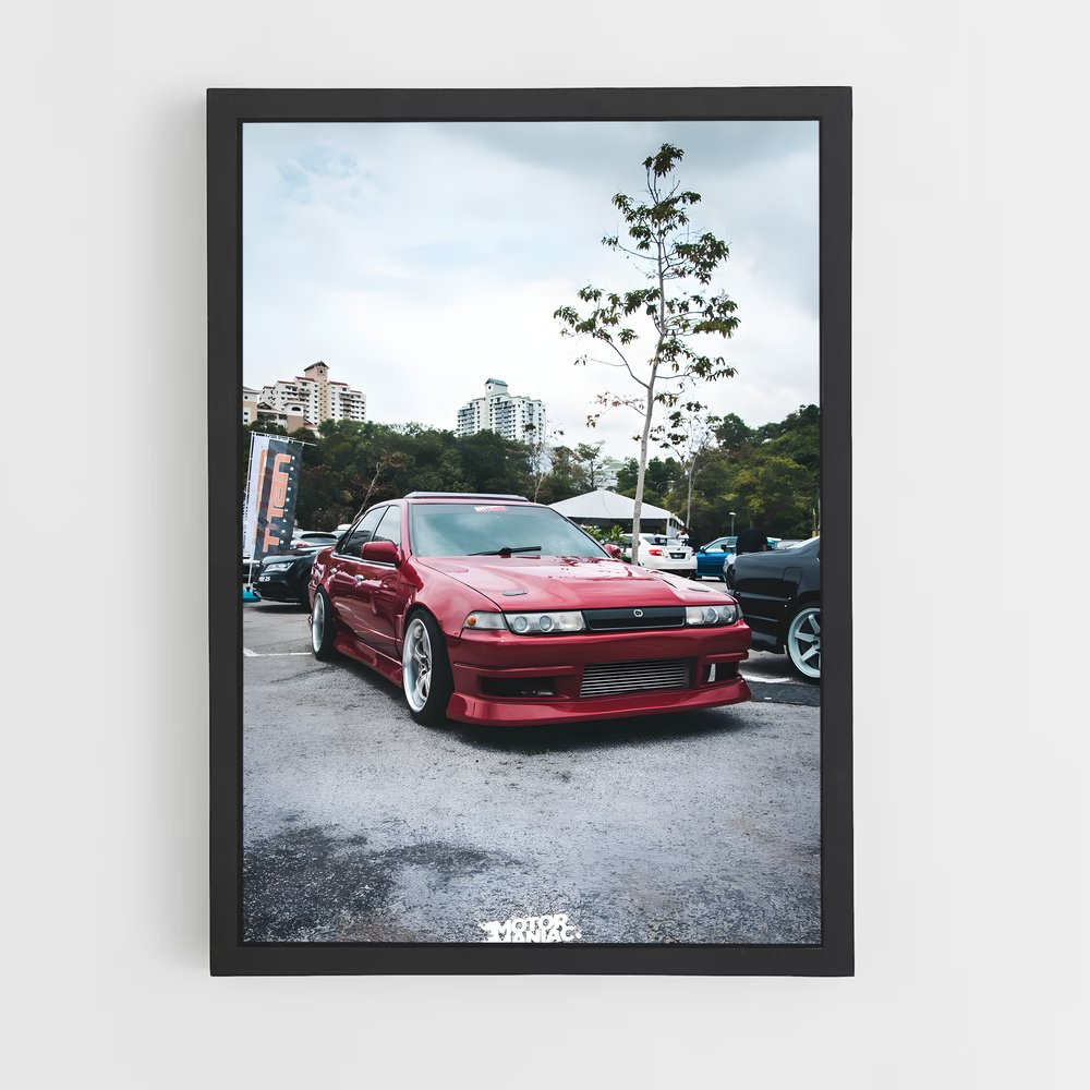Poster Rouge de la Ville – affiche Nissan (vue 2)